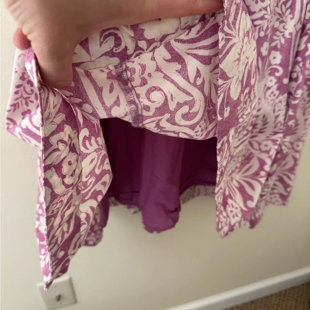 Abercrombie & Fitch Pink and White Floral Maxi Skirt